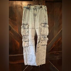 Abercrombie Kids baggy cargo Jeans